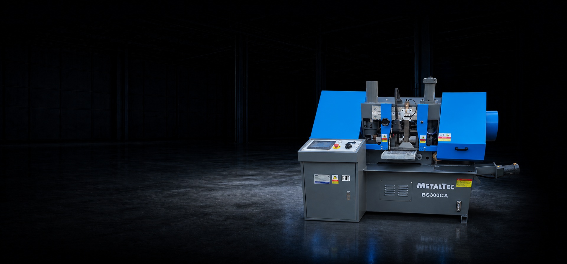 MetalTec BS 300 CA автоматический колонный ленточнопильный станок главное фото