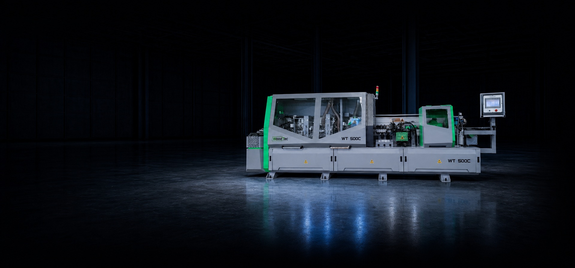 Станок для облицовывания кромок мебельных деталей WoodTec WT-500С главное фото