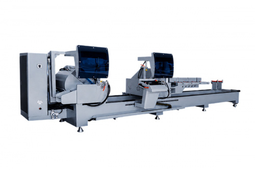 Автоматическая двухголовая пила с ЧПУ DELTAMACHINERY Alumax DM 500х4500 (с внутренним и внешним наклоном голов)
