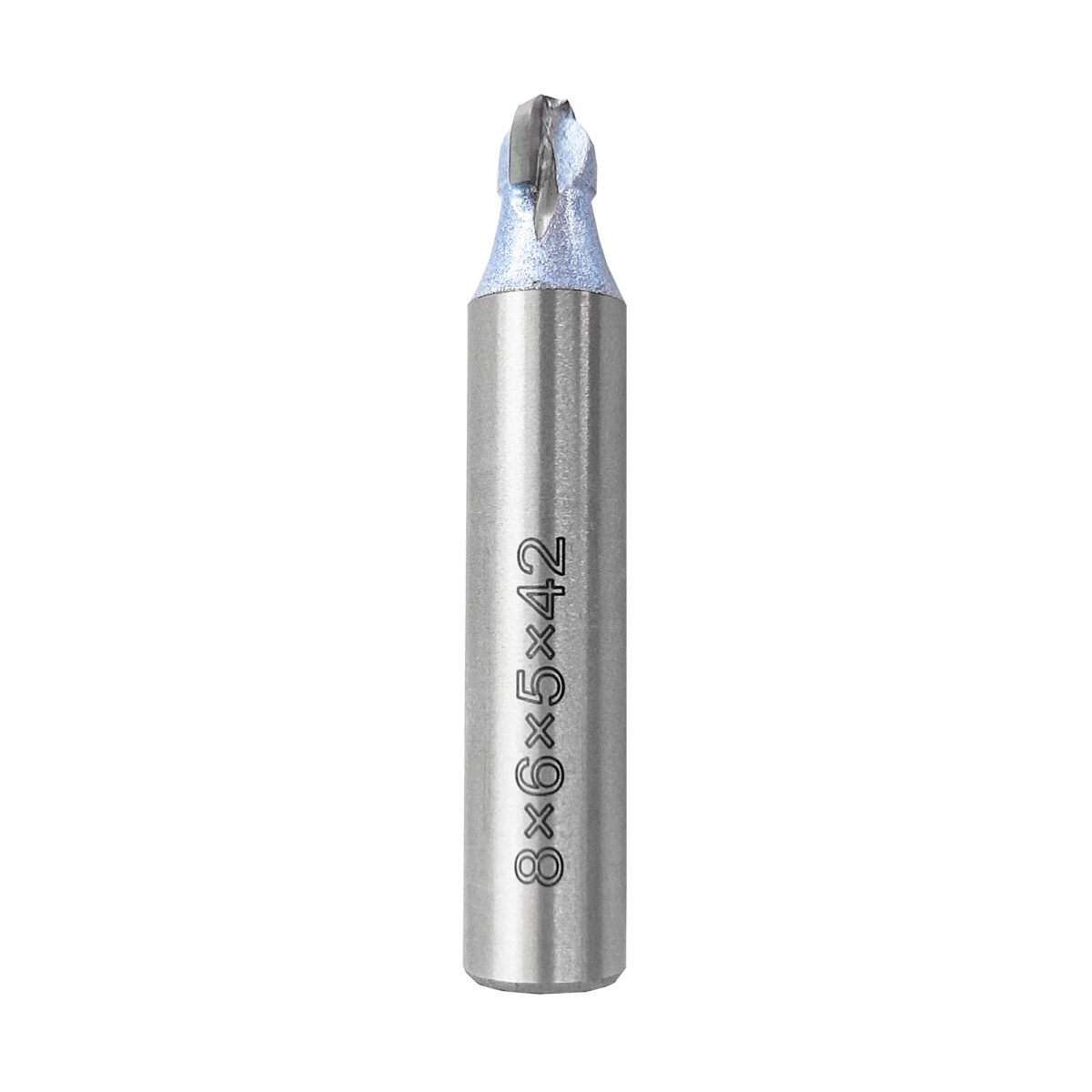 Фреза пазовая DELTA TOOLS Z=2 R=3 D=6х5х42 S=8 полукруг (чаша) 202.3802 фото