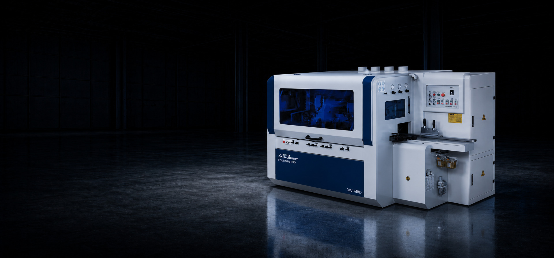 Четырехсторонний станок DELTAMACHINERY FOUR SIDE PRO DW-418D главное фото